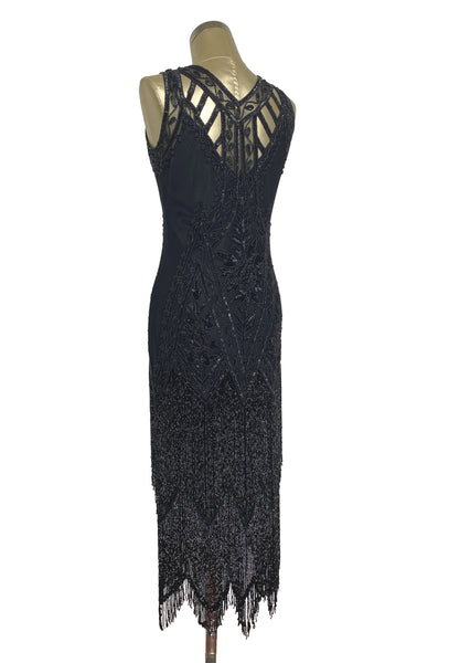 chinese dress ladies Black Gatsby All Over Sequin Dress Rental – Roaminggrace