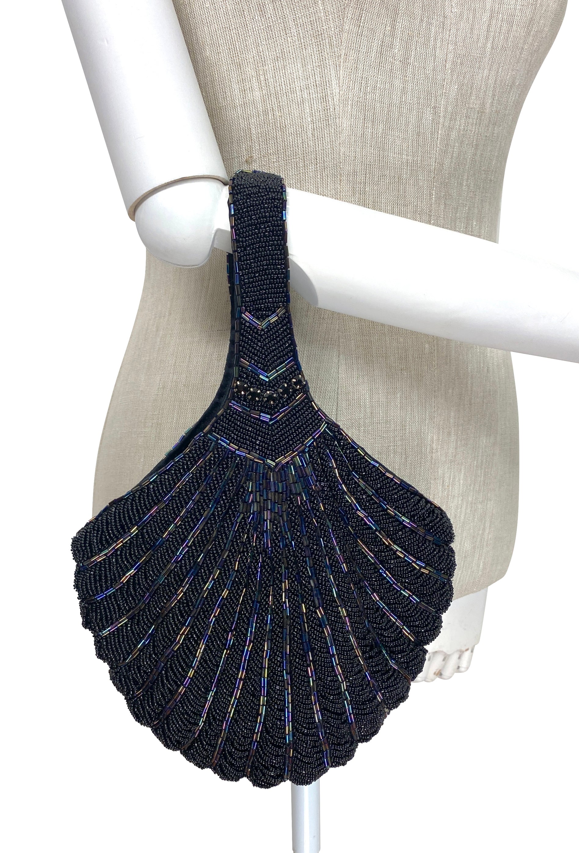 The Aura Wristlet - Black Iridescent The Deco Haus.