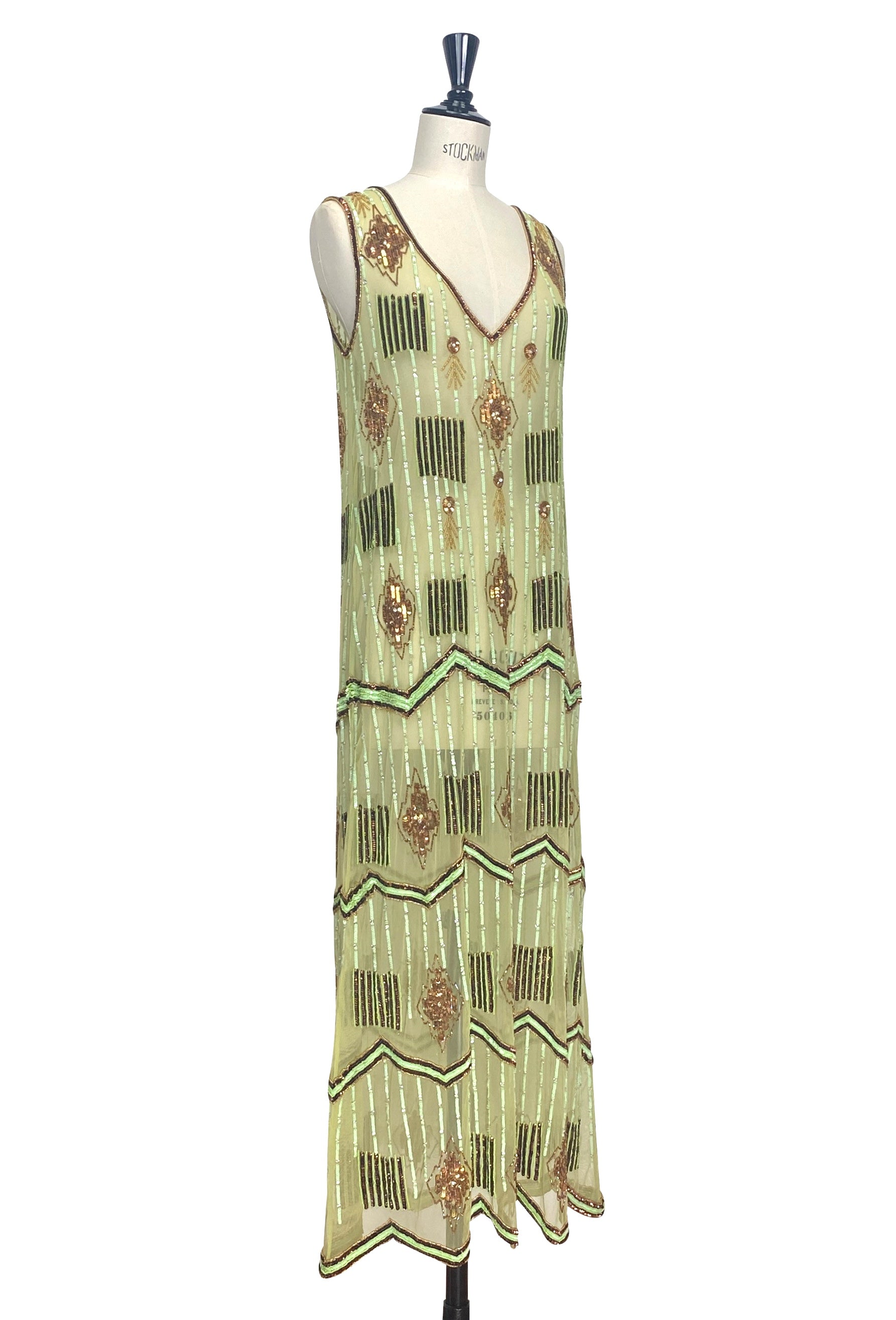 Art Deco Swank Gown – Verdant Green