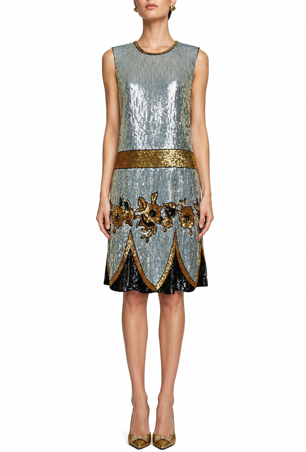 The Grand Duchess Cocktail Dress – Platinum Gilt