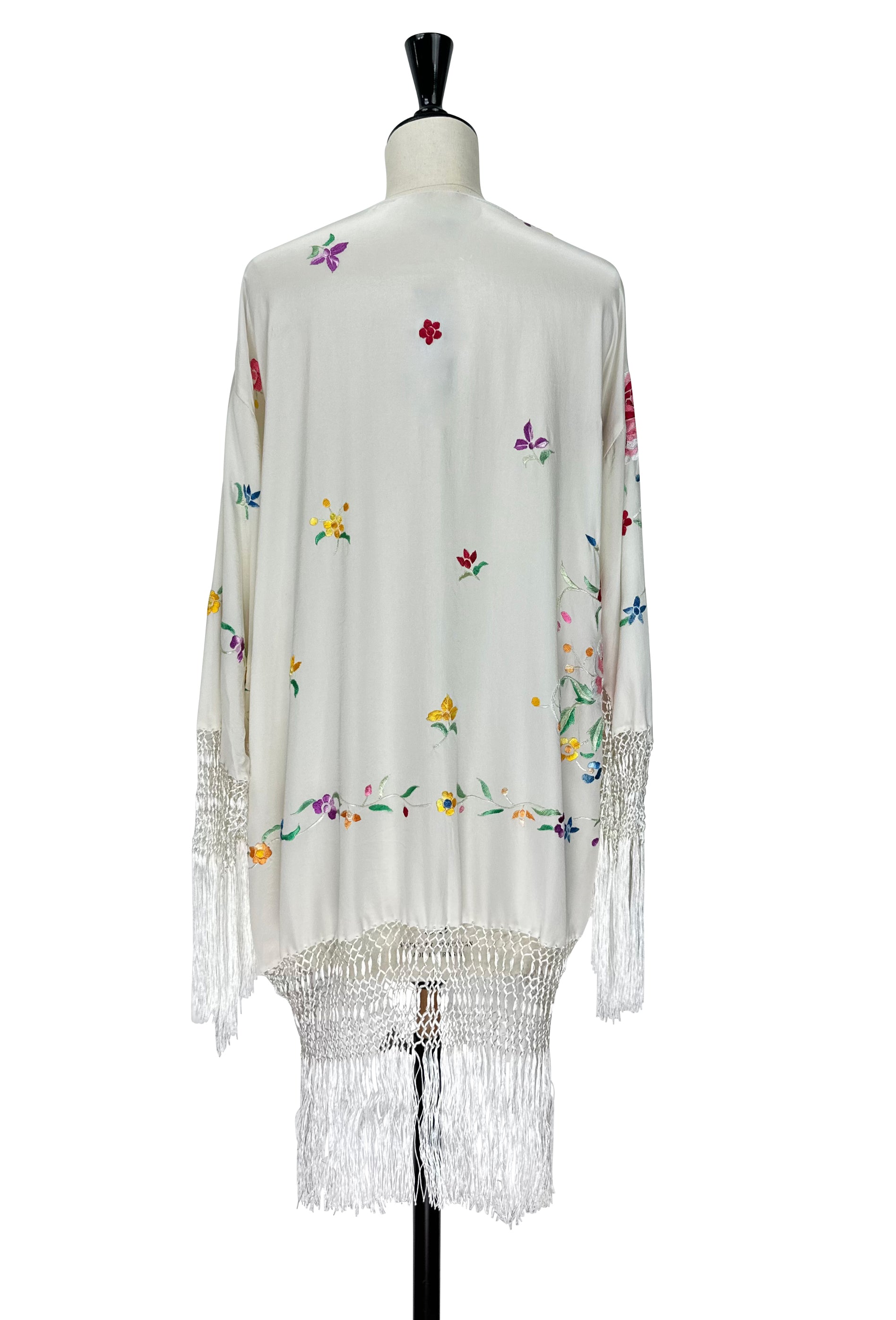 The Carmen Jacket – Ivory Embroidered Silk