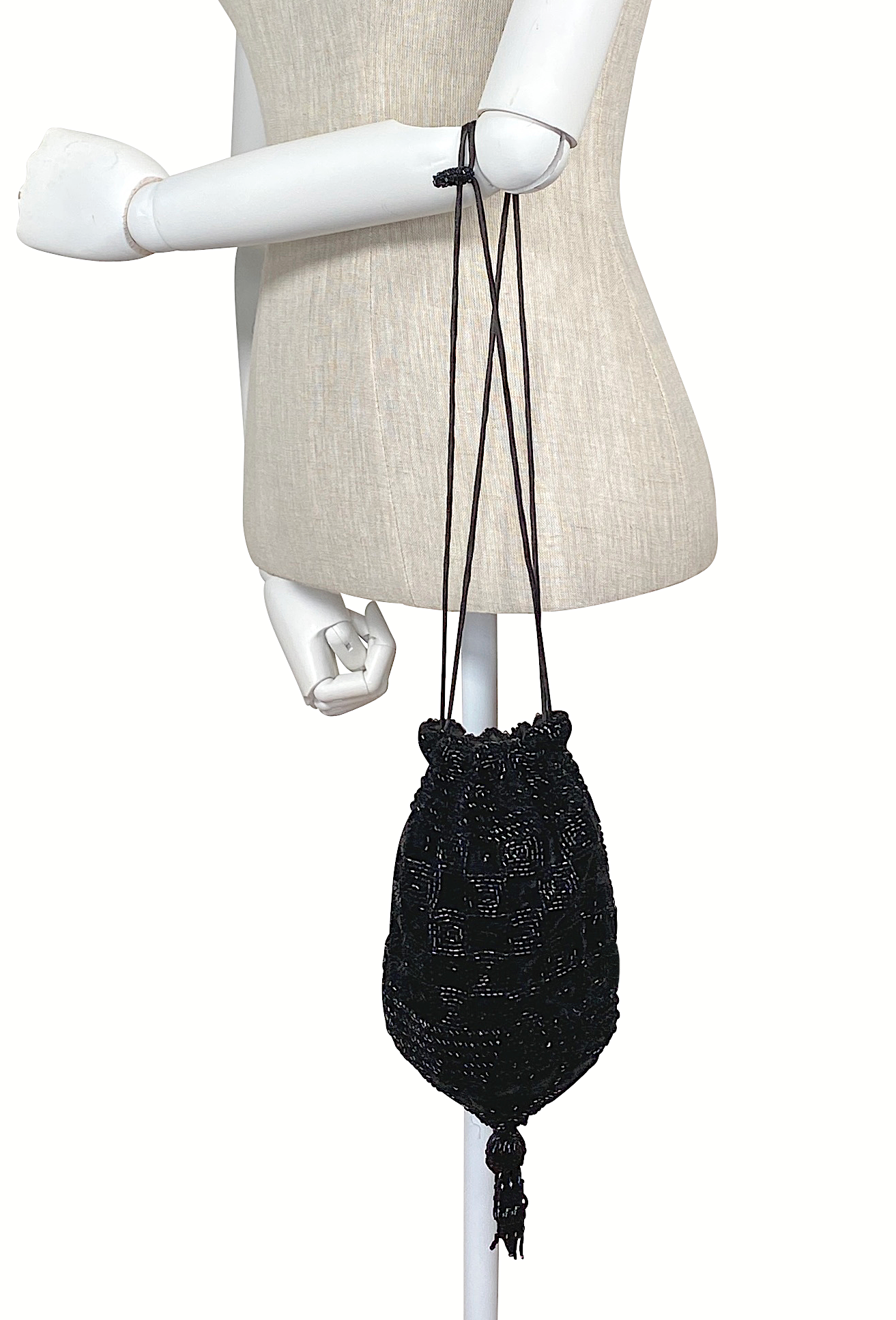 The Blackthorn Velvet Pouch - Jet