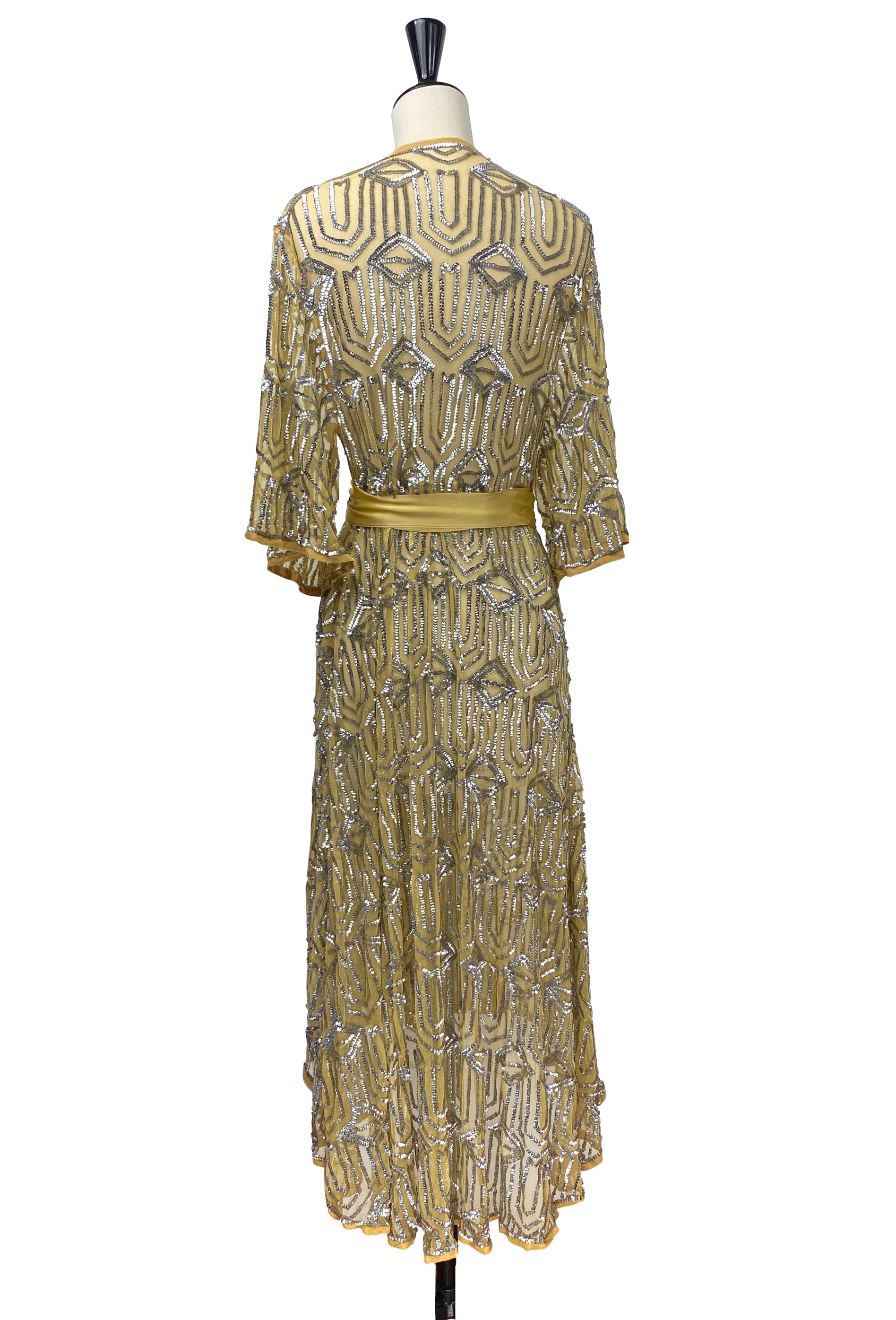 The Femme Fatale Wrap Dress - Antique Gilt