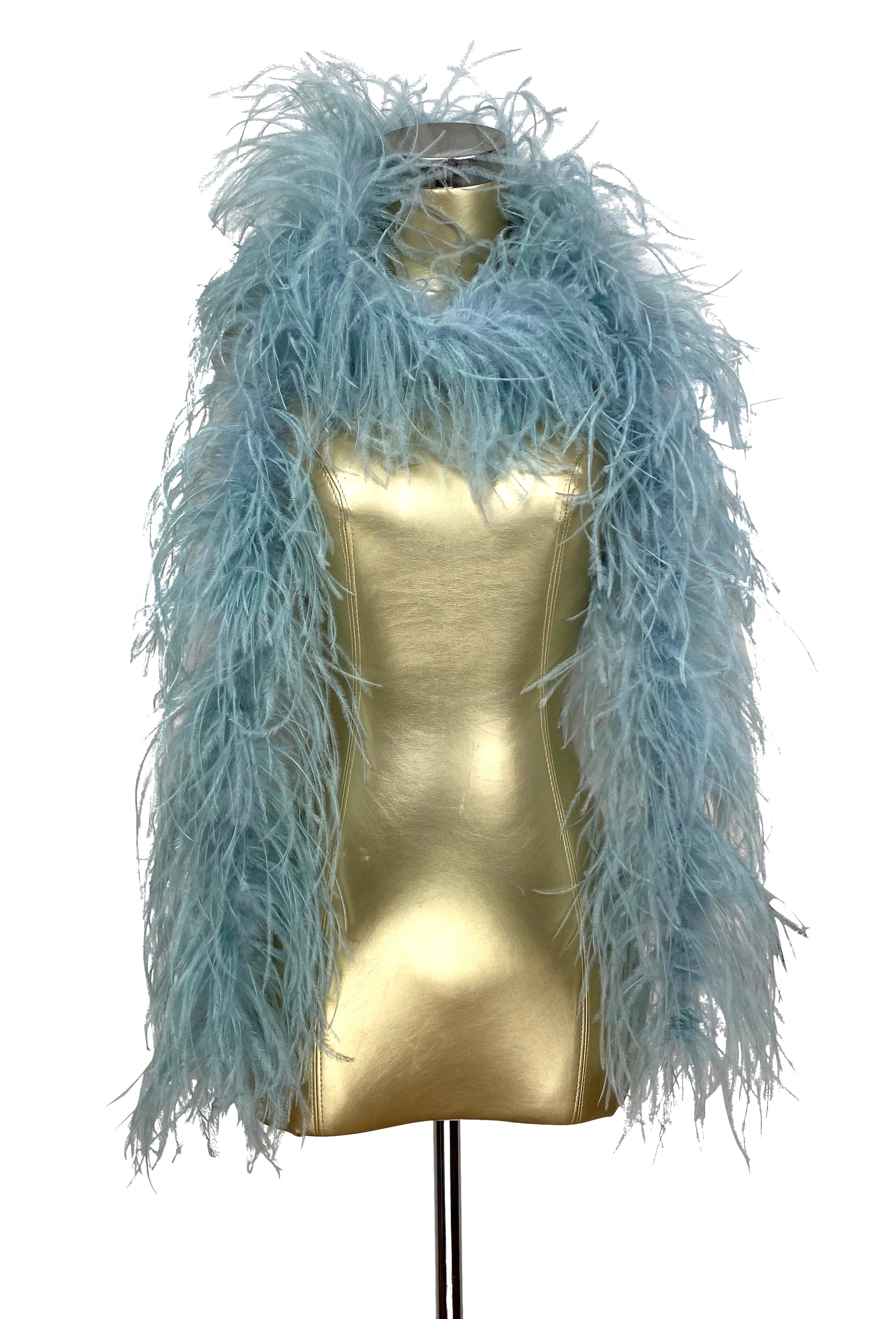The Luxury Hollywood Ostrich Boa - Blue Bonnet