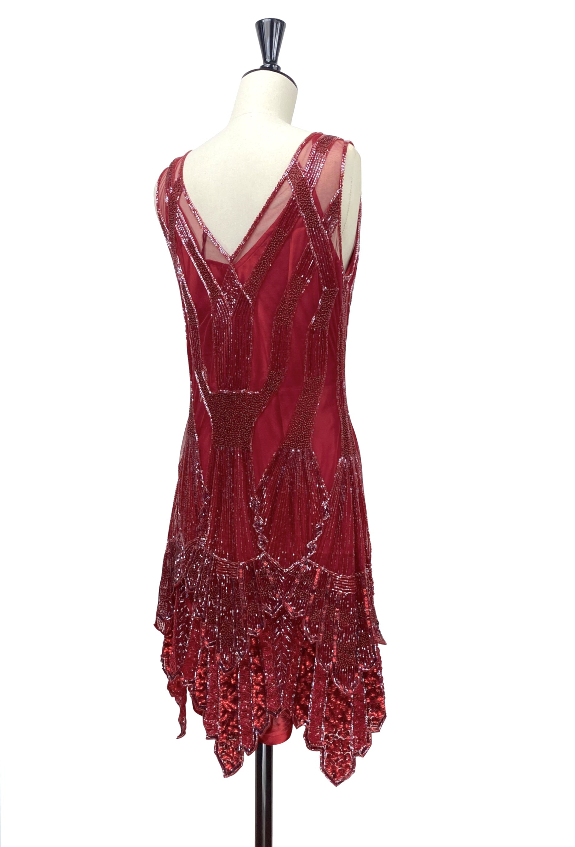 The Paris Deco Gown - Rouge Noir The Deco Haus.