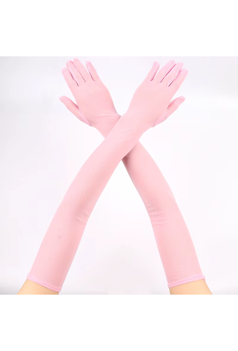 The Vintage Mesh Opera Glove - Deco Pink The Deco Haus.