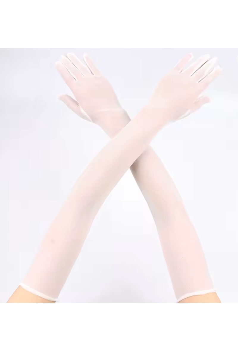 The Vintage Mesh Opera Glove - Snow White