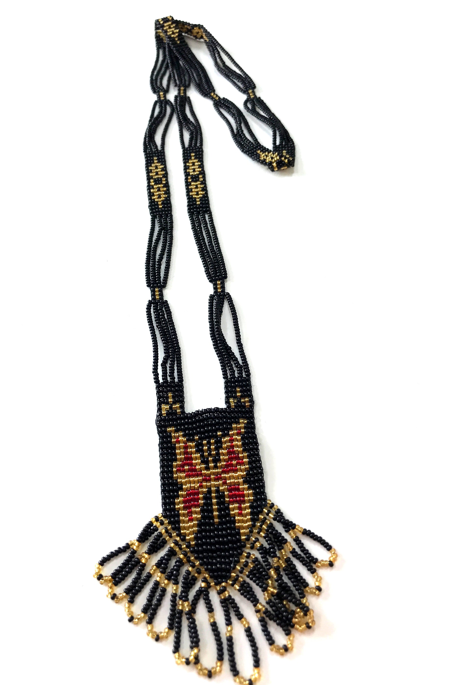 1920s Vintage Beaded Sautoir Necklace - The Deco Butterfly - The Deco Haus