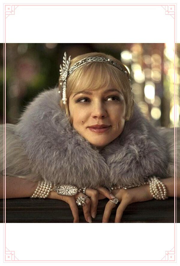 The "Great Gatsby" Flapper Rhinestone Vintage 1920s Daisy Tiara - Silver - The Deco Haus
