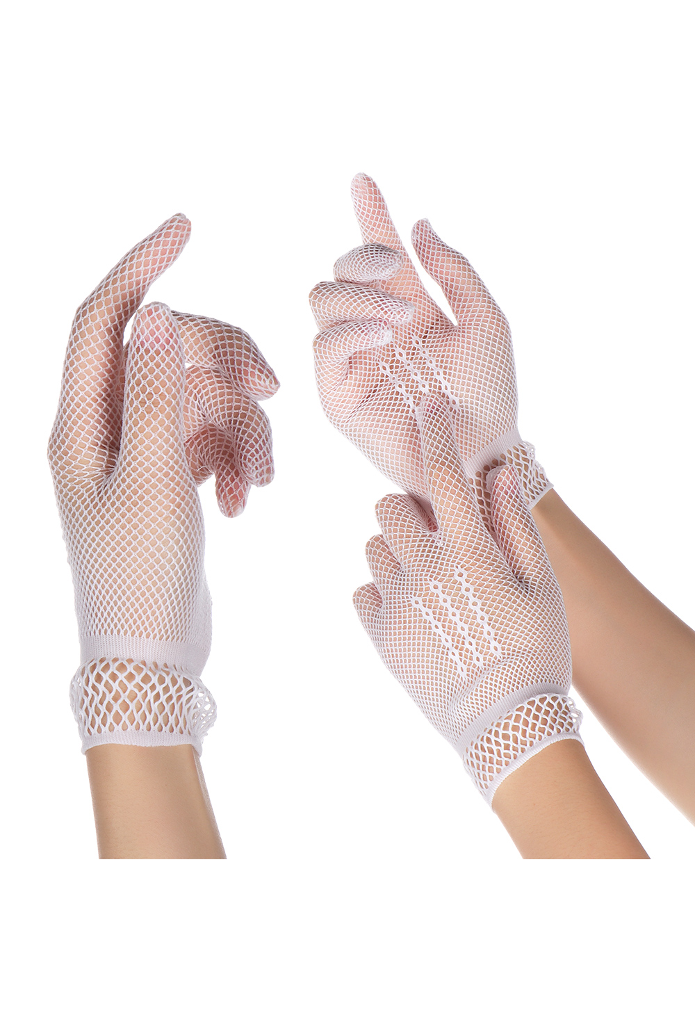 The Fishnet Vintage Driving Glove - White The Deco Haus