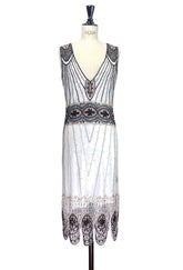 The Belcourt Gown - Pearl & Jet The Deco Haus.