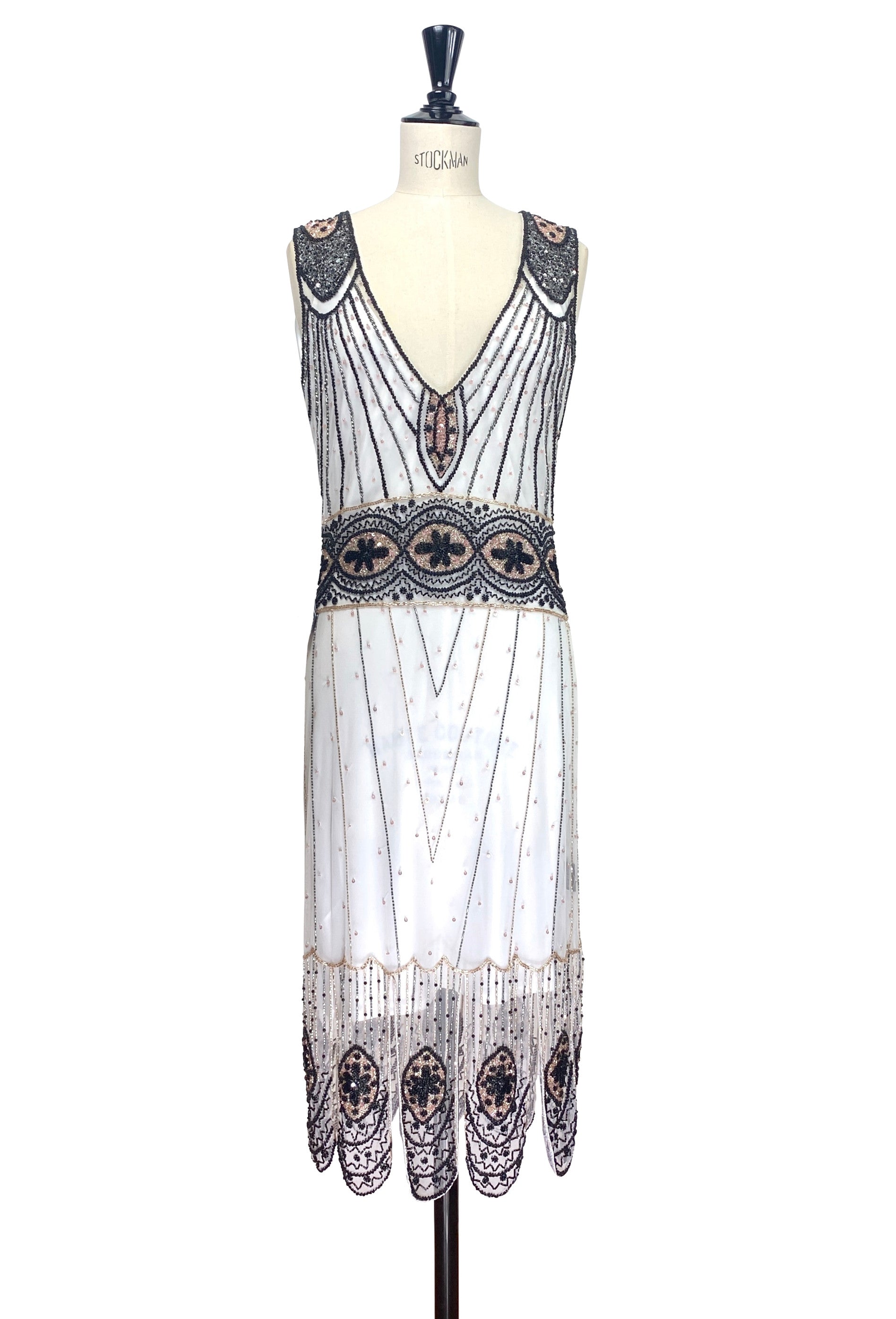 The Belcourt Gown - Pearl &amp; Jet The Deco Haus.