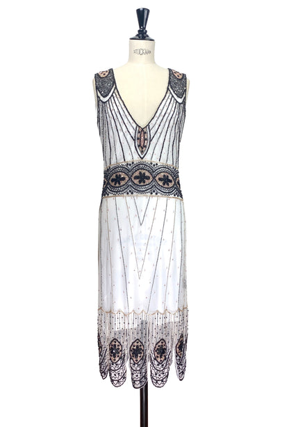 The Belcourt Gown - Pearl &amp; Jet