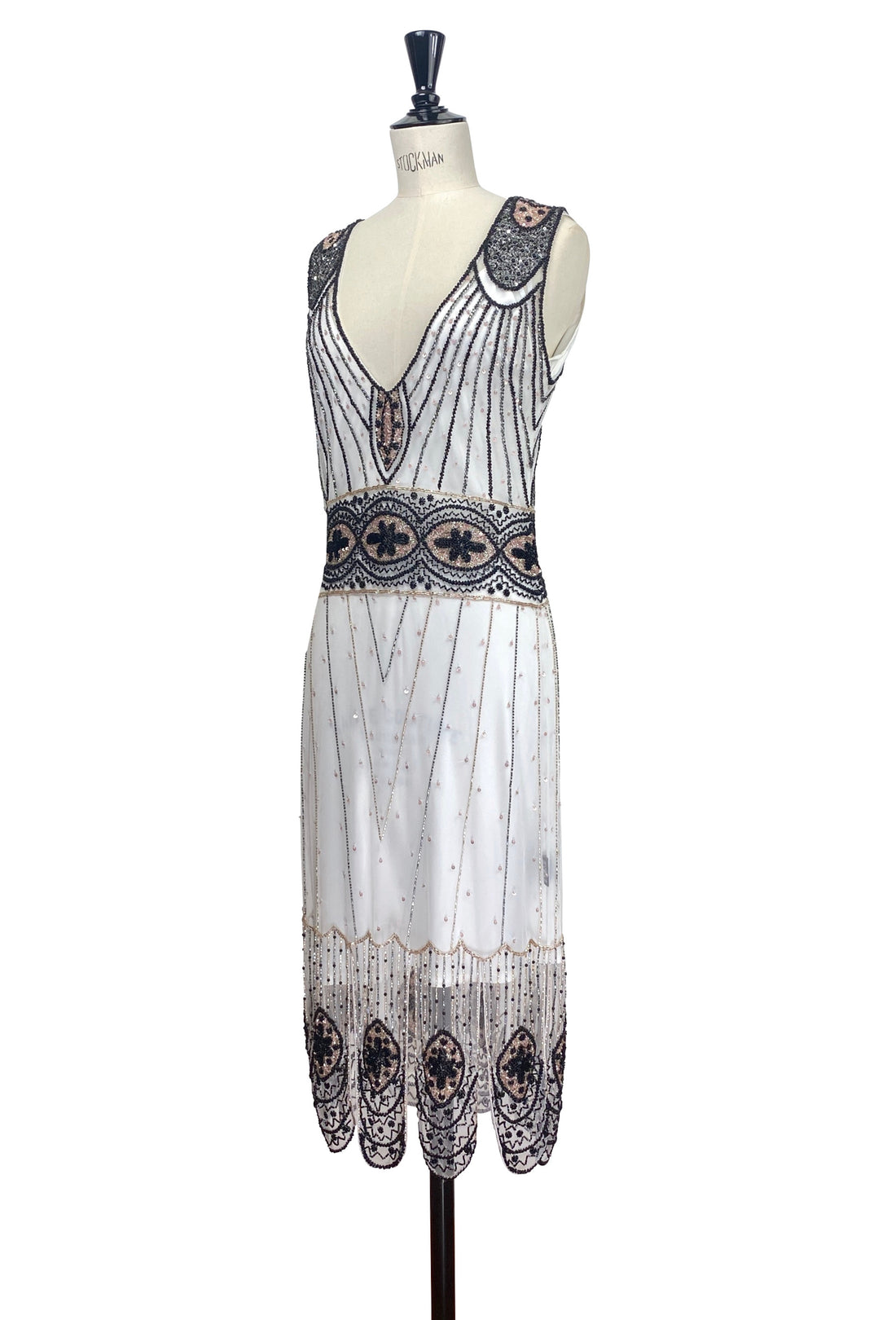 The Belcourt Gown - Pearl &amp; Jet