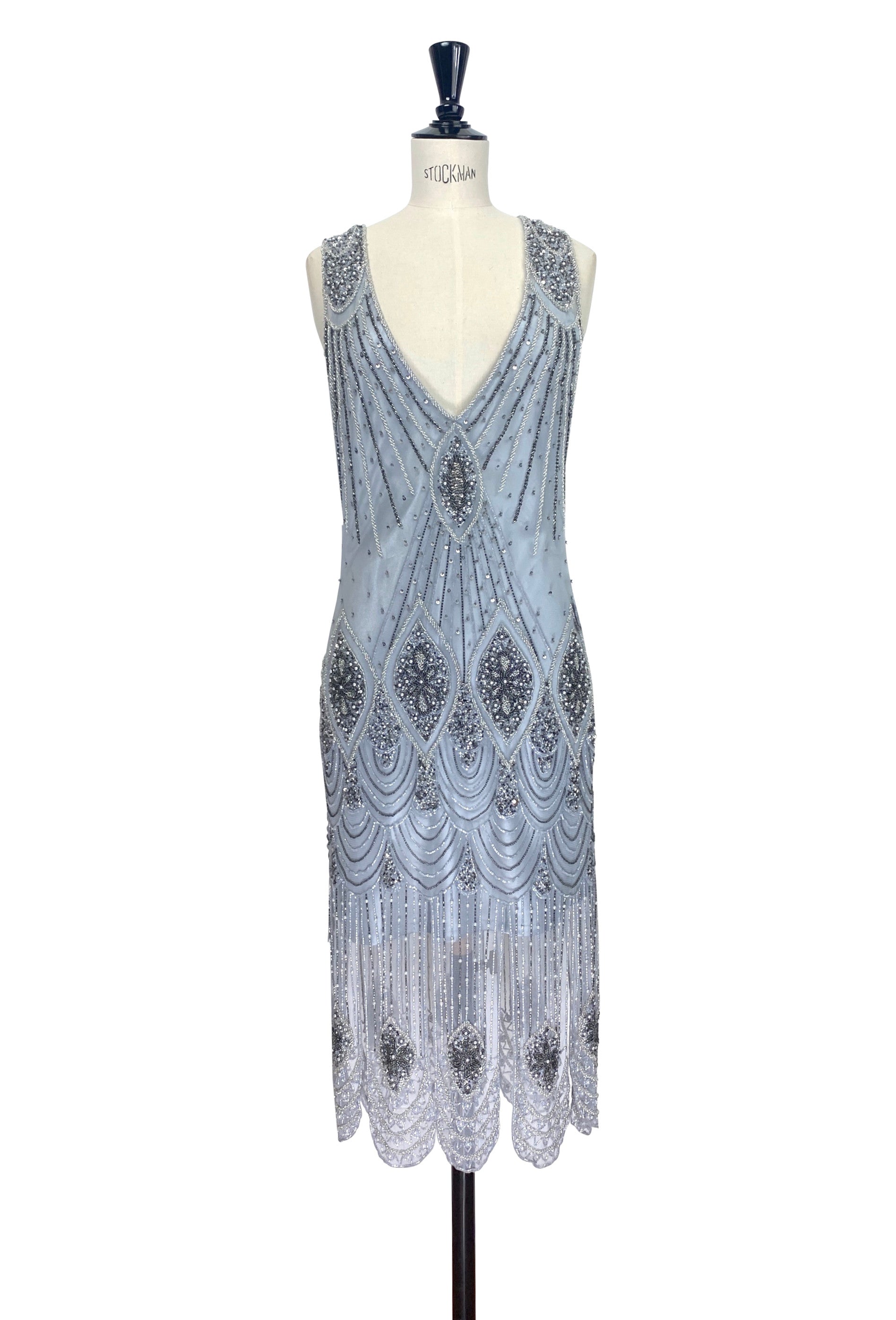 The Starlet Gown - Ultra Low - Phantom Silver The Deco Haus.
