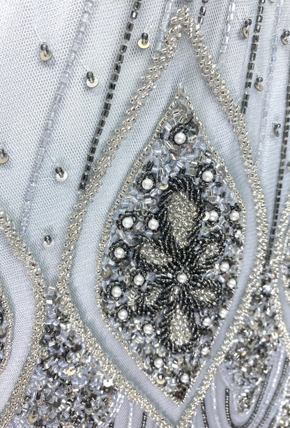 The Starlet Gown - Ultra Low - Phantom Silver The Deco Haus.