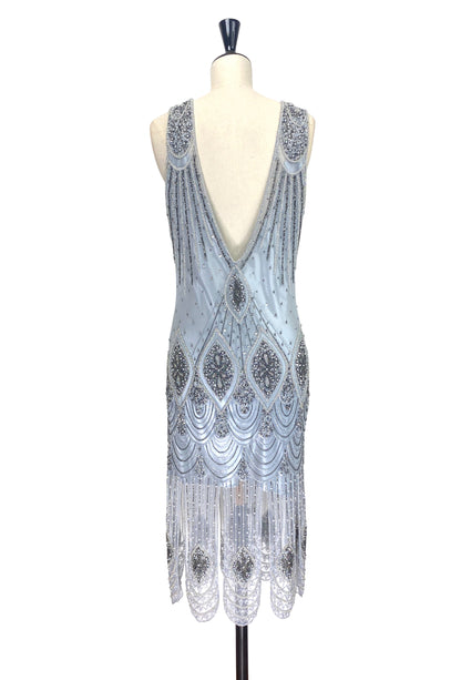 The Starlet Gown - Ultra Low - Phantom Silver The Deco Haus.
