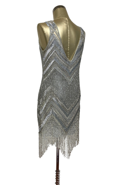 Chevron Dress – Silver Screen