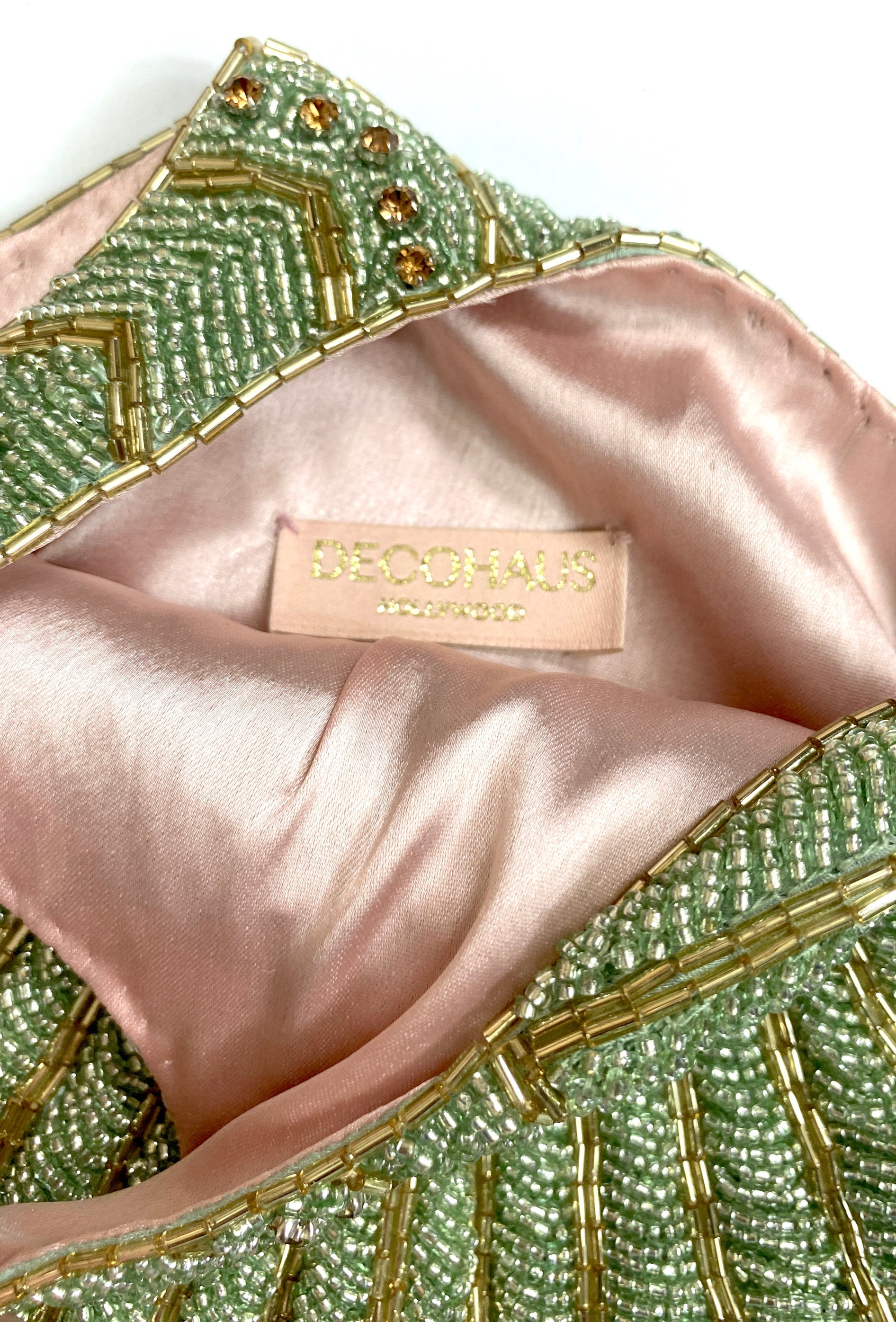 The Aura Wristlet - Eau de Nil The Deco Haus.