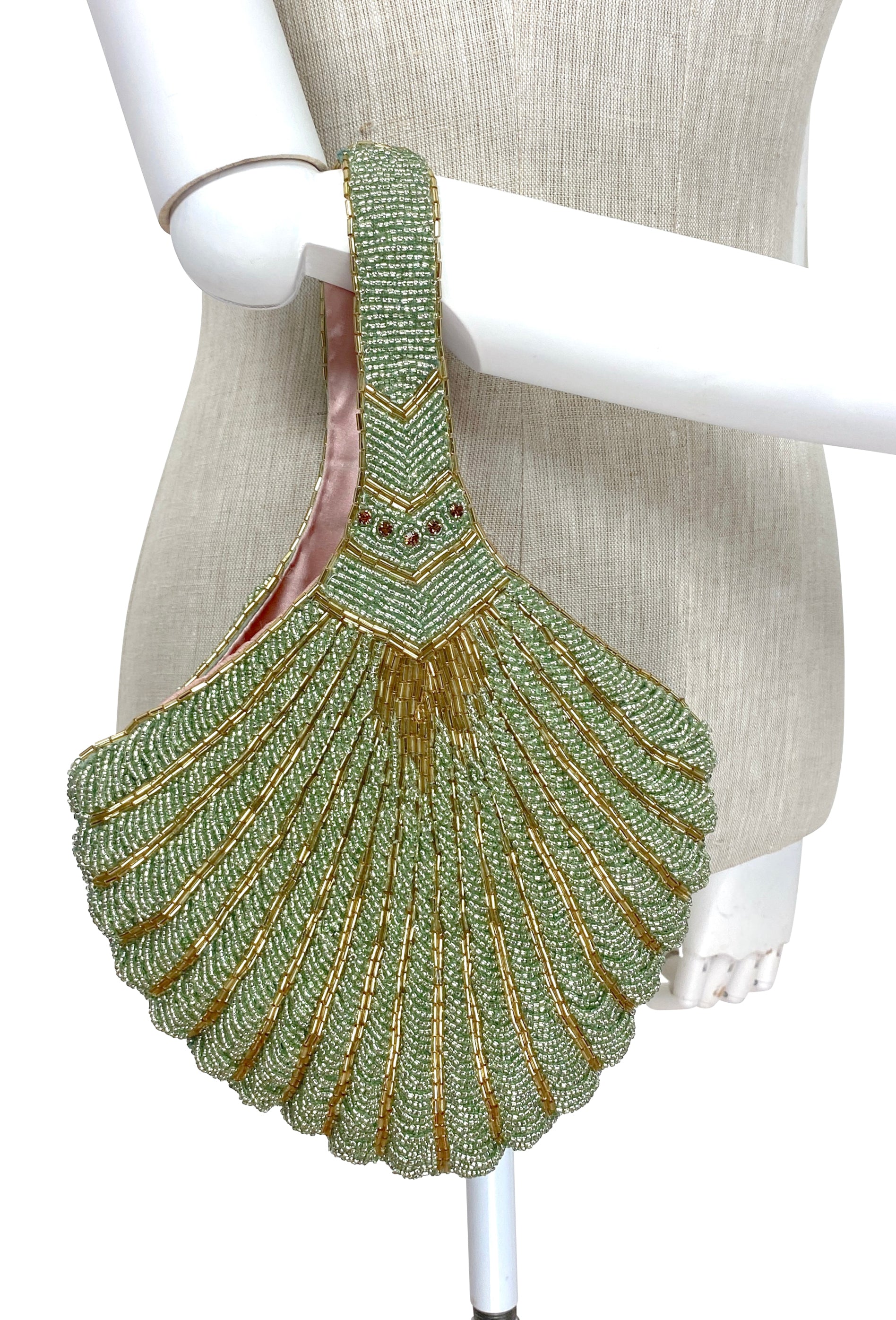 The Aura Wristlet - Eau de Nil The Deco Haus.