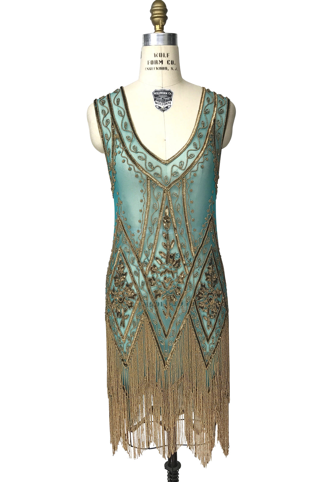 The Icon Gown  - Turquoise Gold