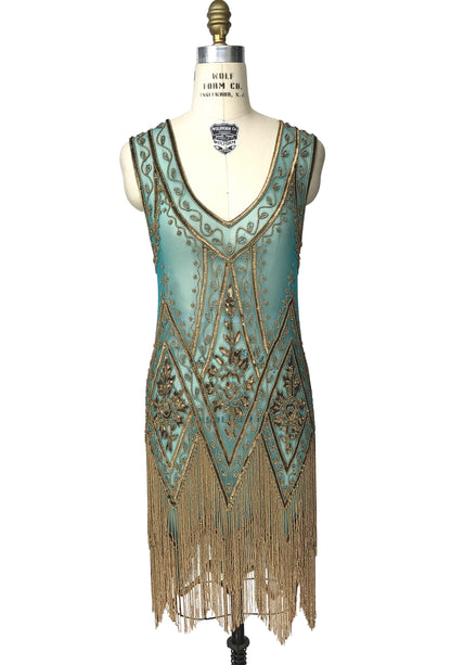 The Icon Gown  - Turquoise Gold