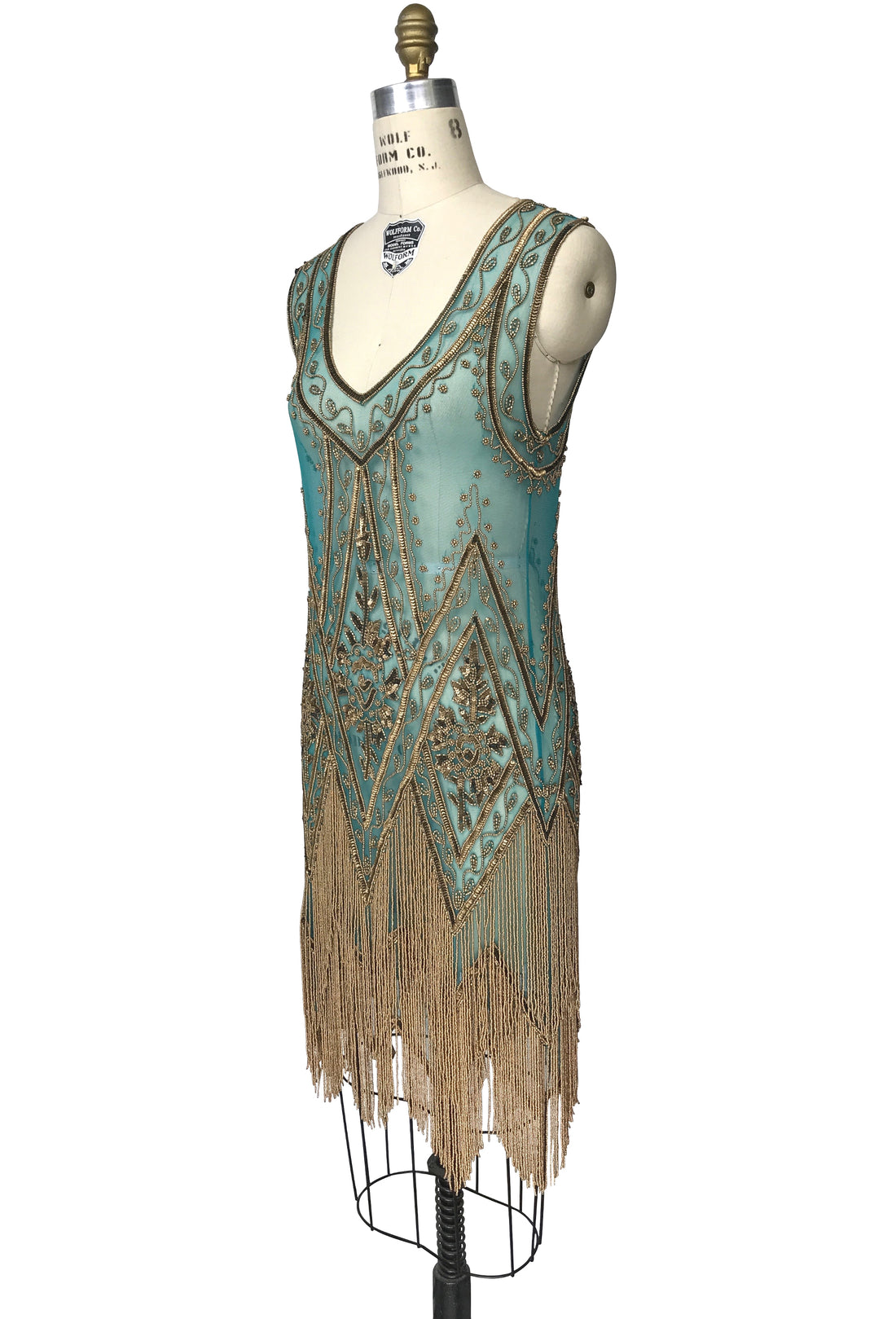 The Icon Gown  - Turquoise Gold