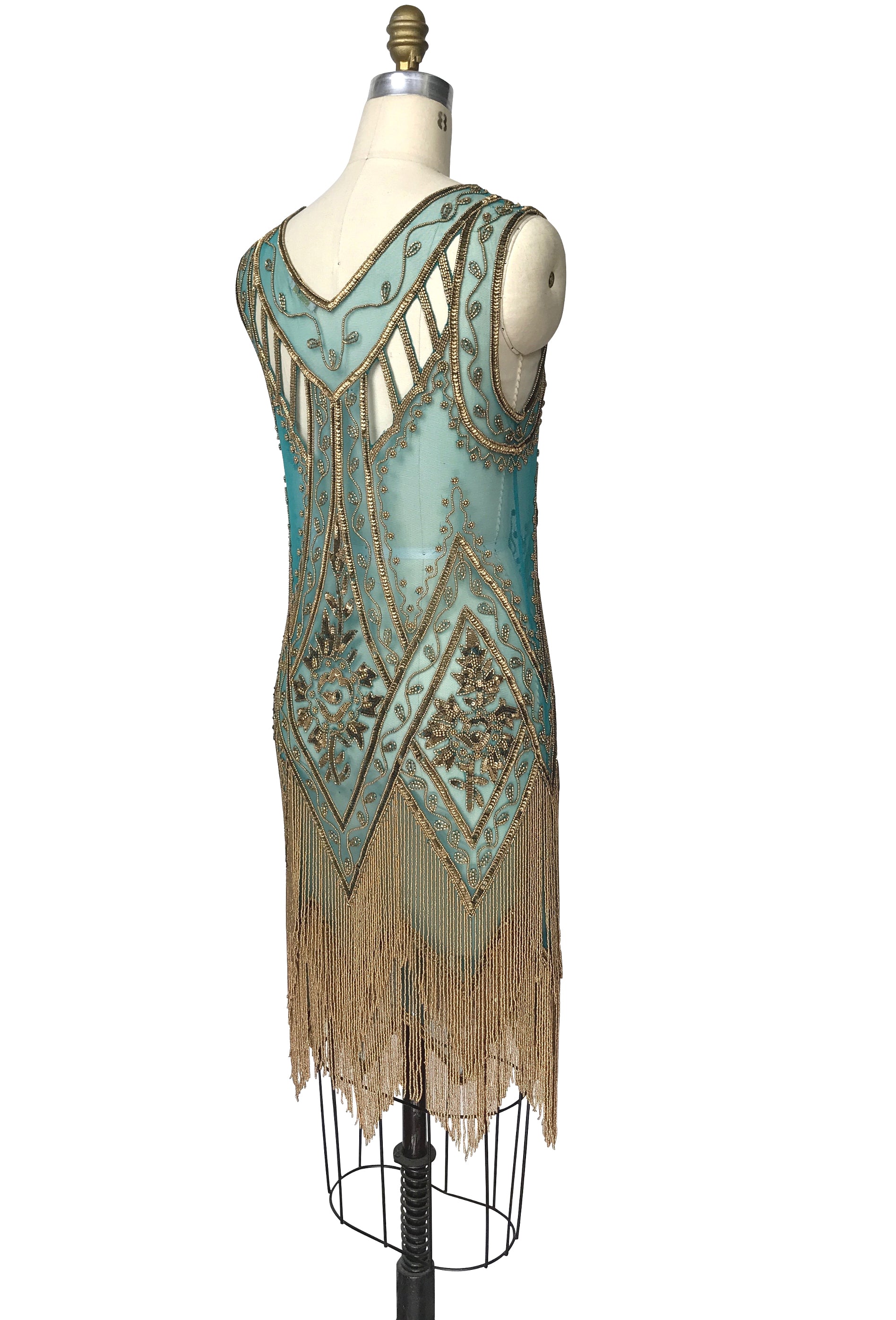 The Icon Gown  - Turquoise Gold