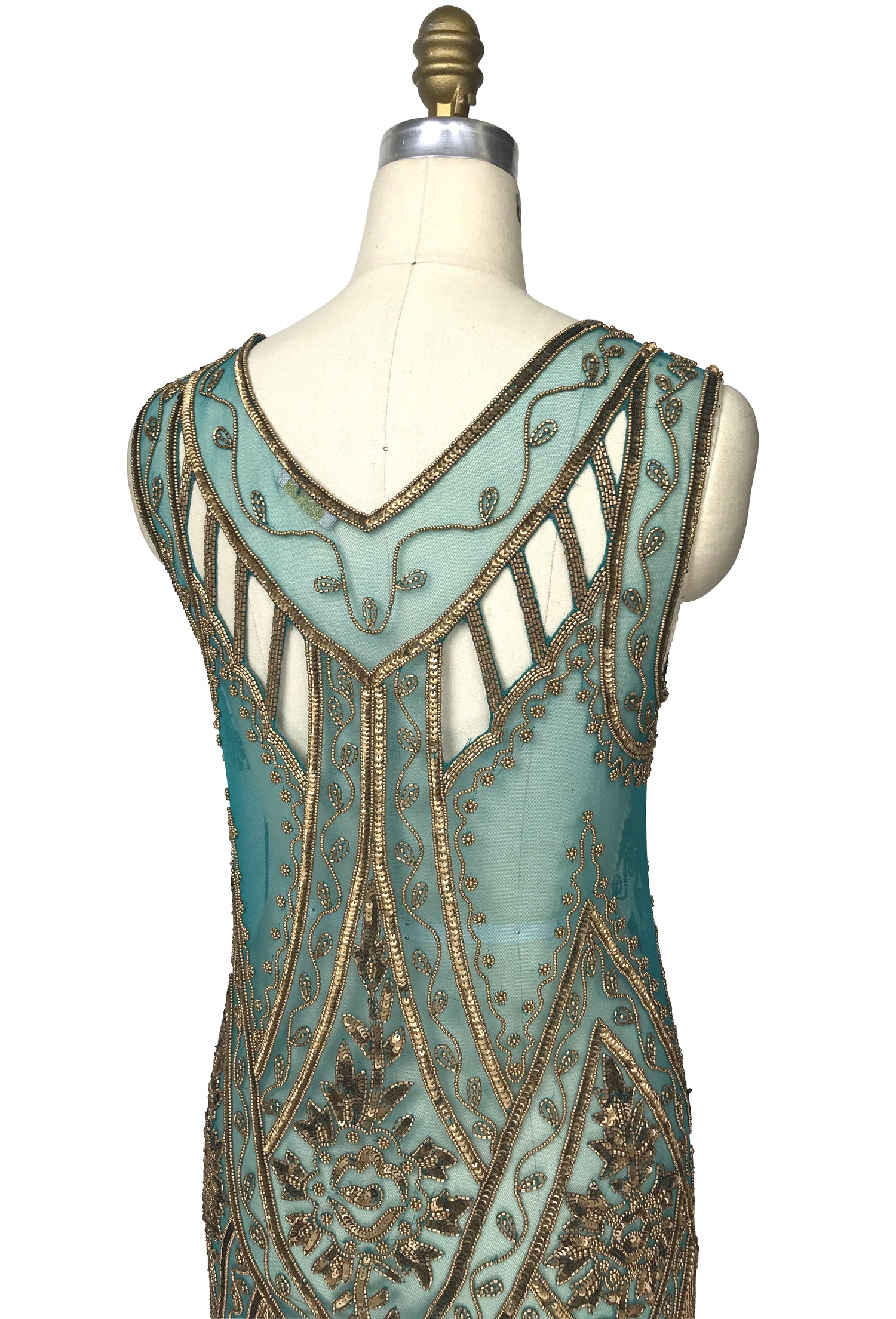 The Icon Gown  - Turquoise Gold