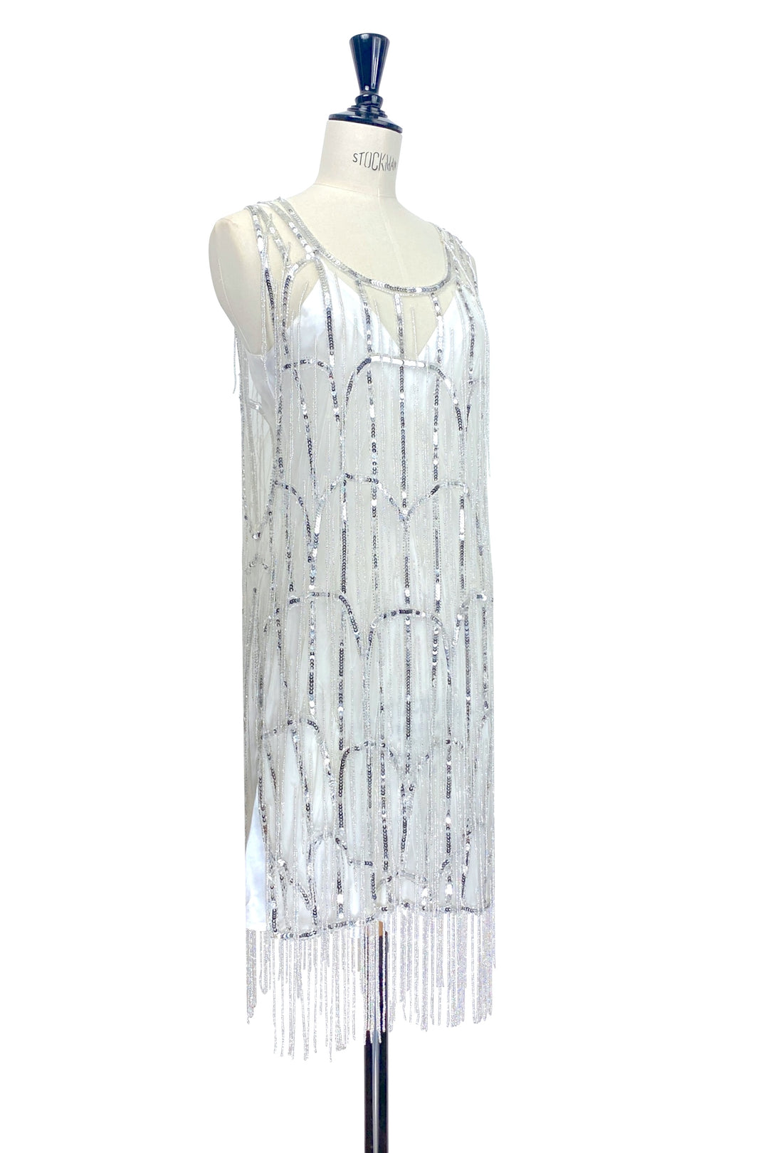 The Flynn Cocktail Dress - Ethereal Silver