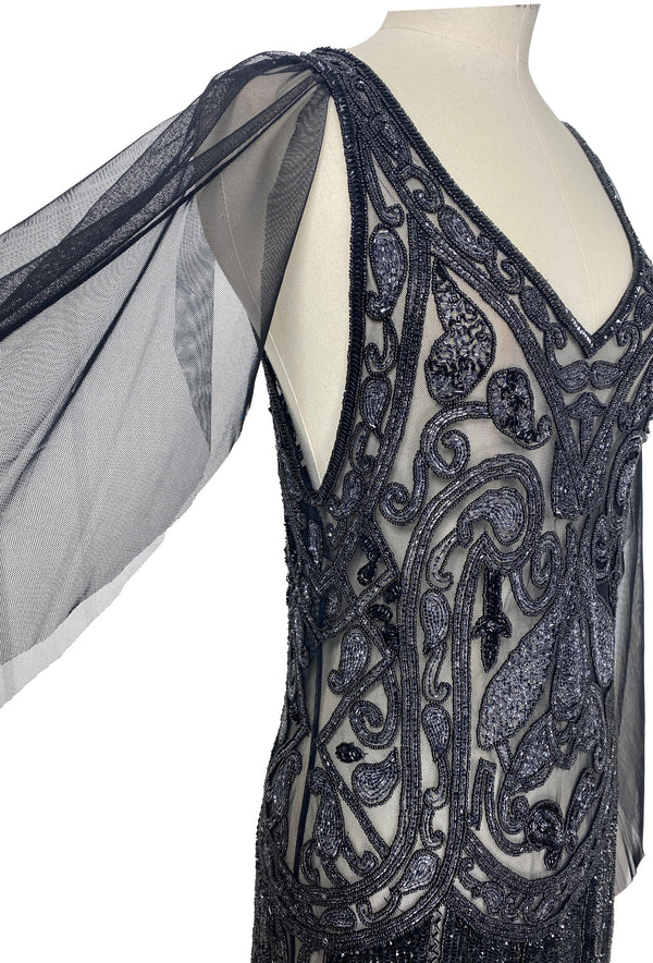 The Belcourt Gown - Pearl & Jet