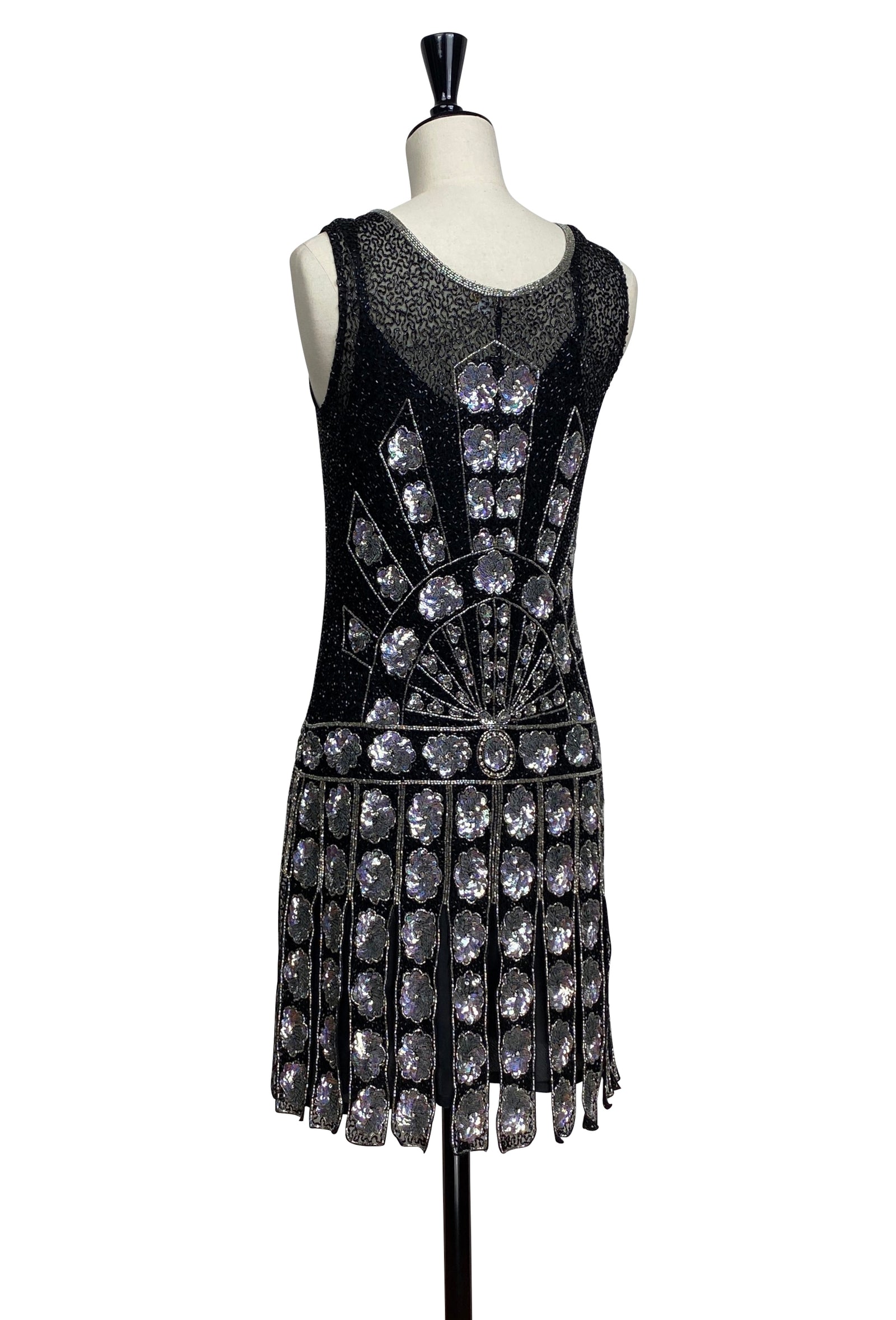 1920s Gatsby Beaded Carwash Party Dress
