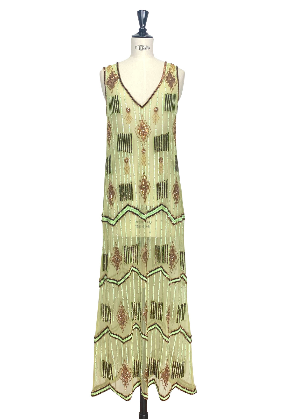 Art Deco Swank Gown – Verdant Green