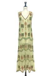 Art Deco Swank Gown – Verdant Green The Deco Haus.