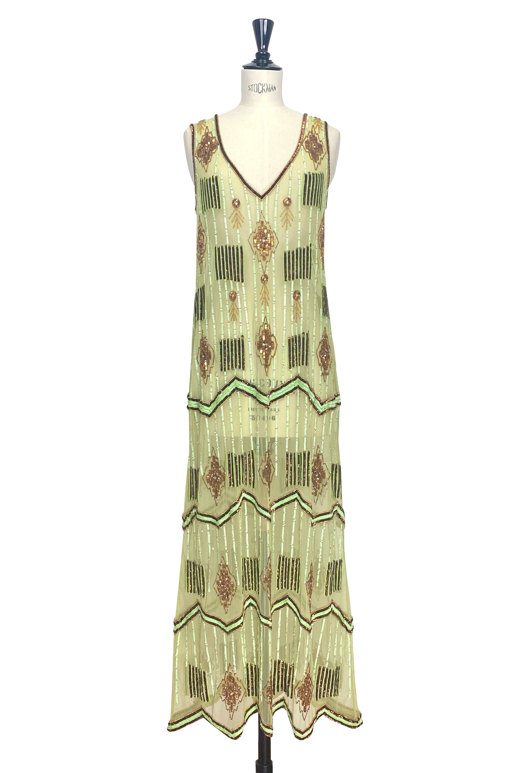 Art Deco Swank Gown – Verdant Green