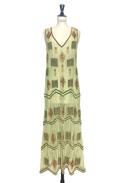Art Deco Swank Gown – Verdant Green