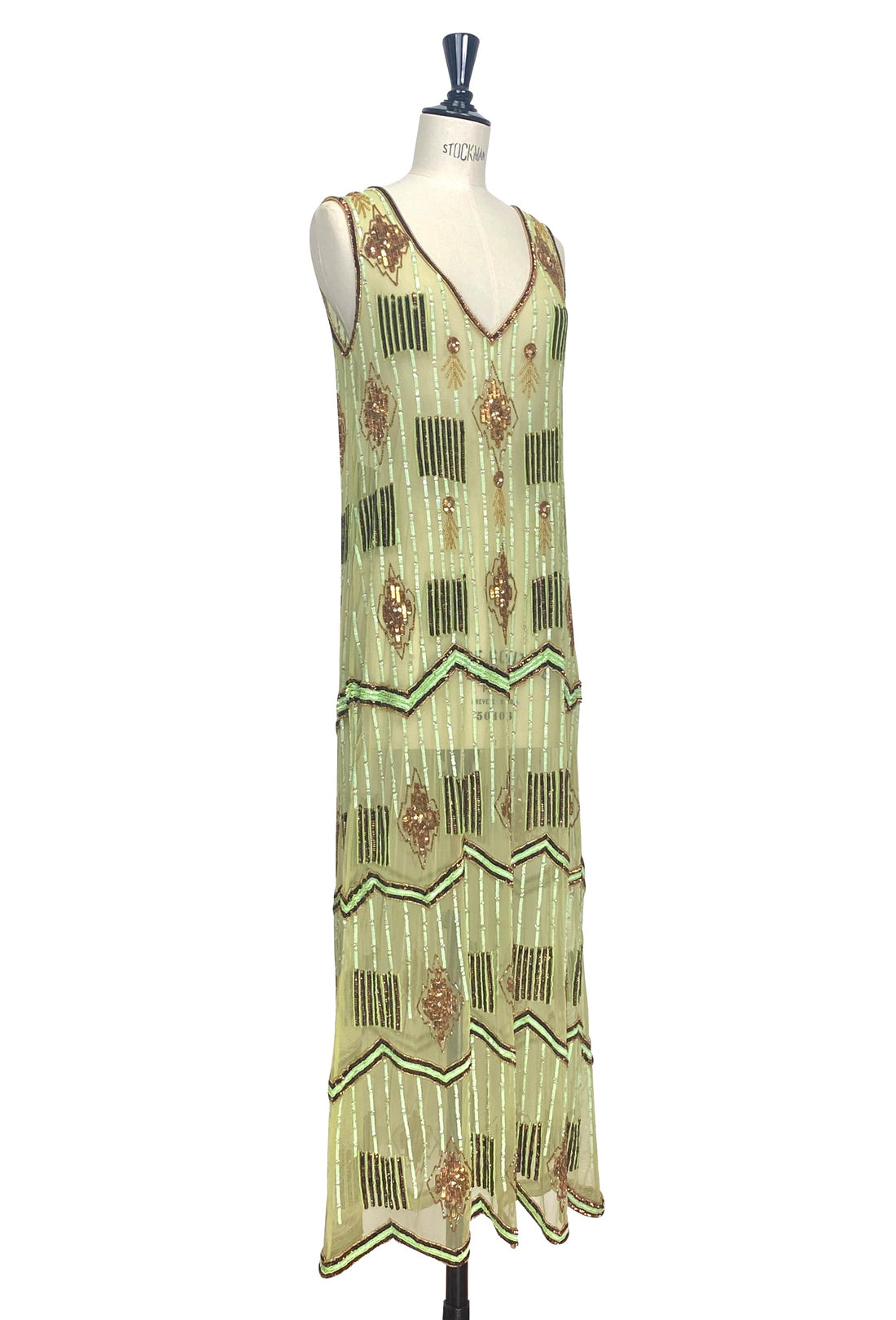 Art Deco Swank Gown – Verdant Green