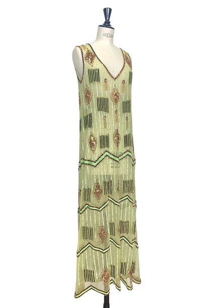 Art Deco Swank Gown – Verdant Green