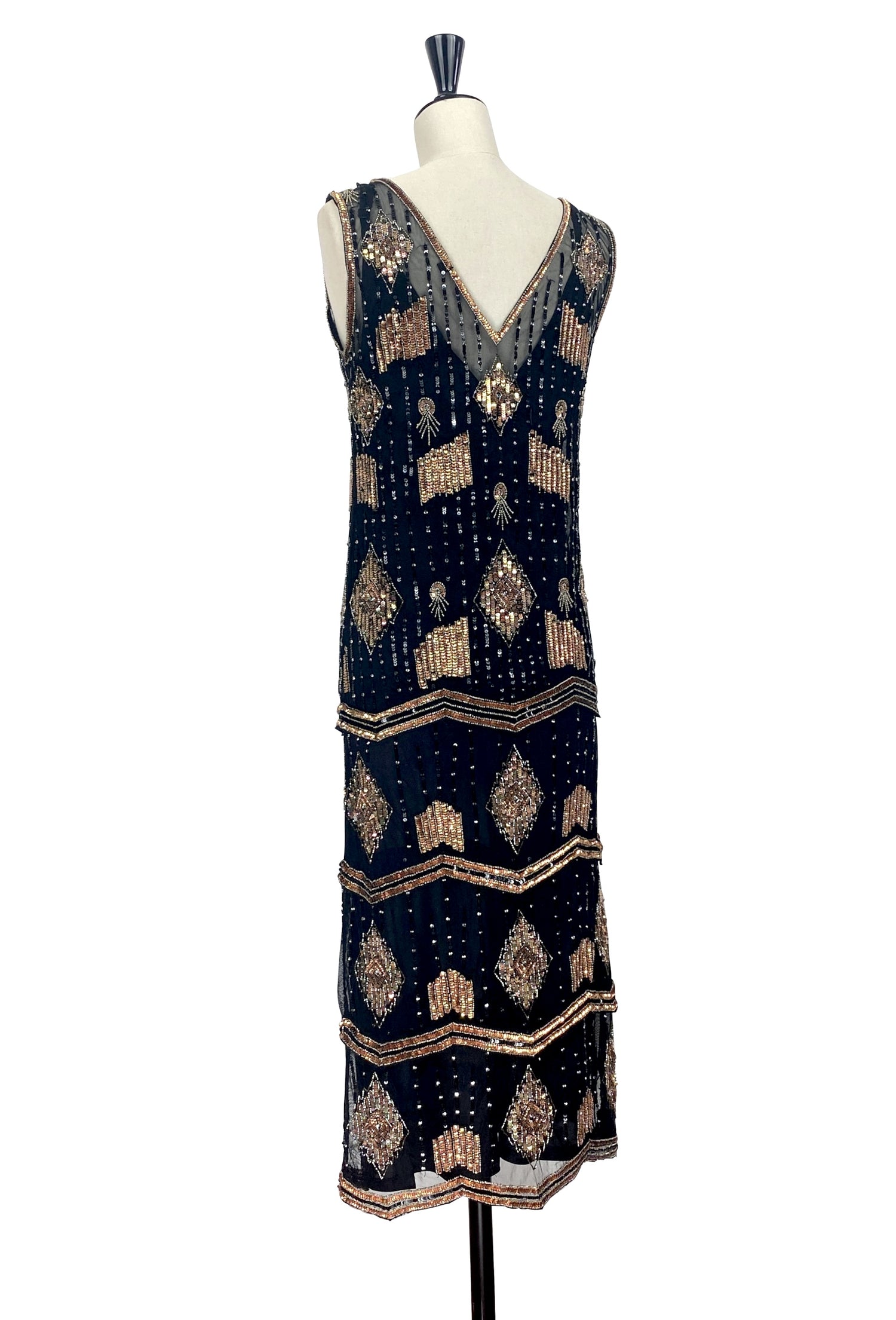 Art Deco Swank Gown – Black
