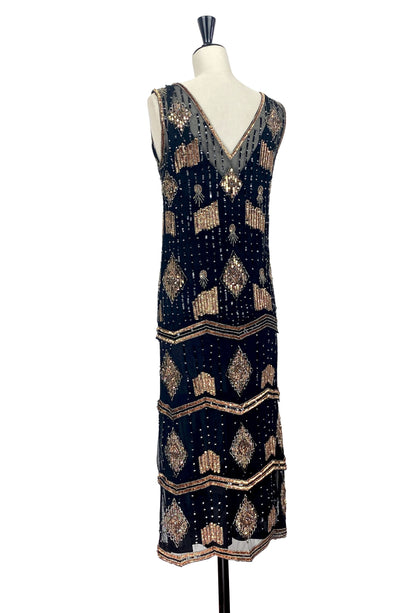 Art Deco Swank Gown – Black