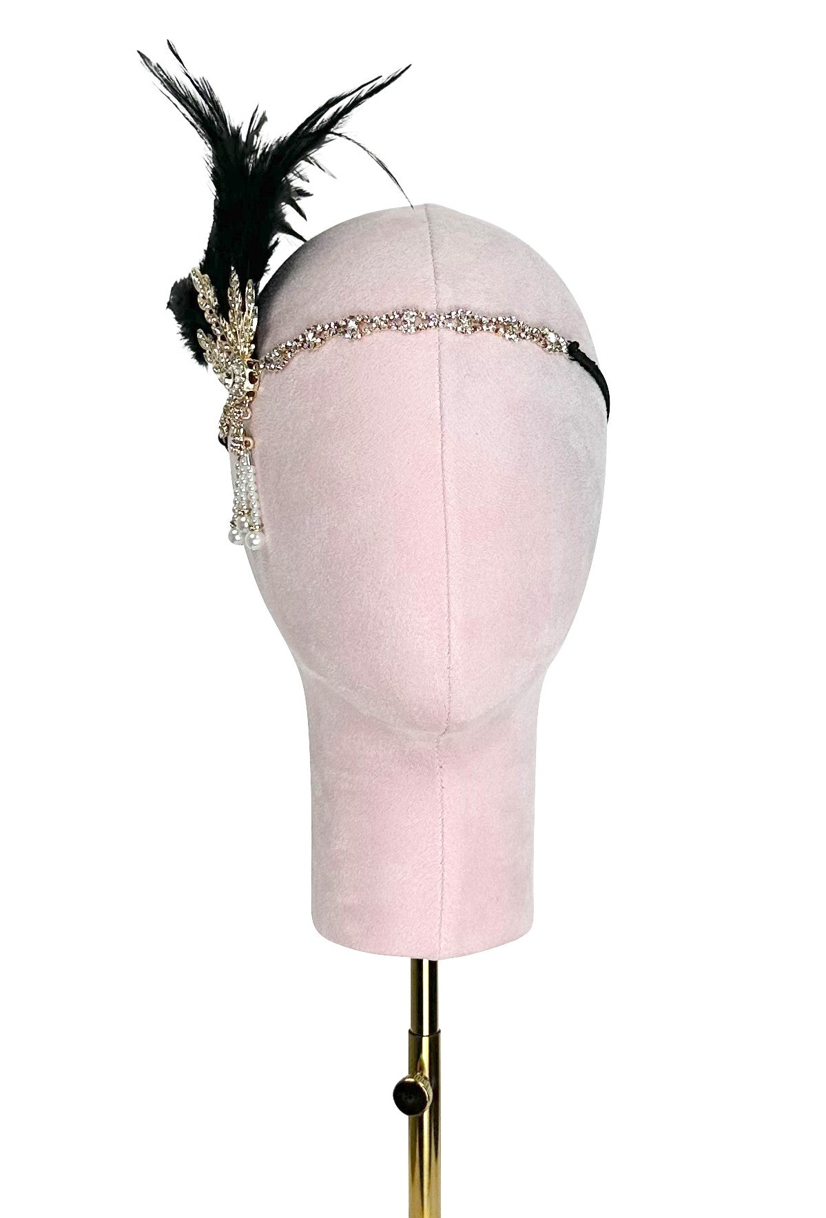 The Plume Headband – Black Jet