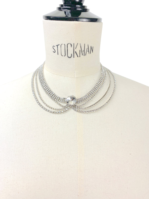 Gatsby Vintage 1920's Style Diamante Choker Necklace - The Deco Drape