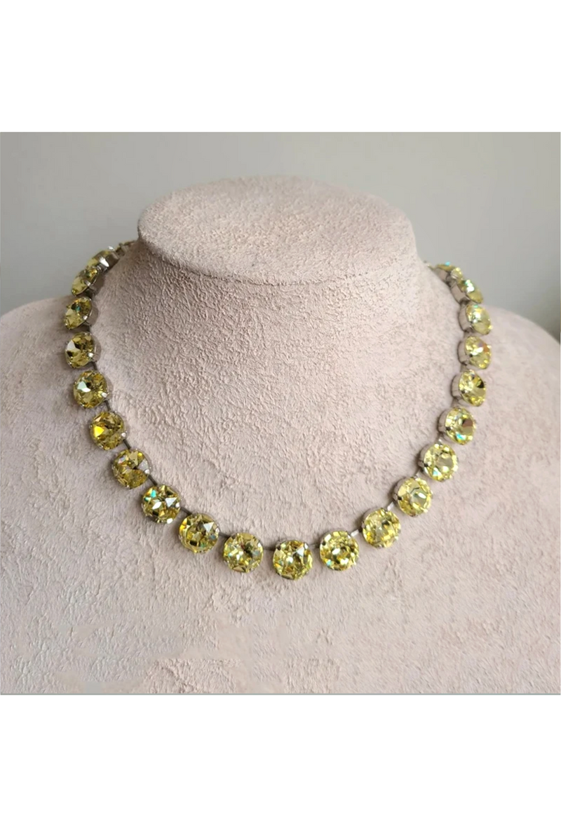 Hollywood Heirloom Cut Crystal Stacked Gem Necklaces - Earth Collection
