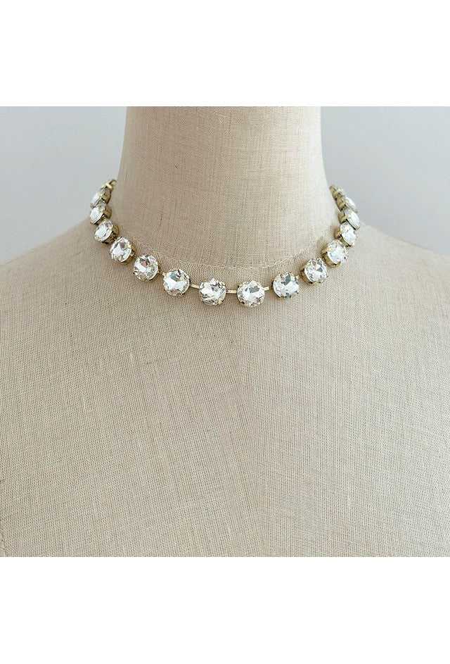 Hollywood Heirloom Cut Crystal Stacked Gem Necklaces - Earth Collection