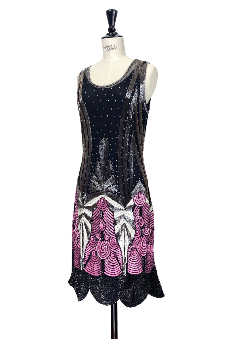 Limited Edition 1920's Luxury Vintage Gatsby Beaded Party Dress