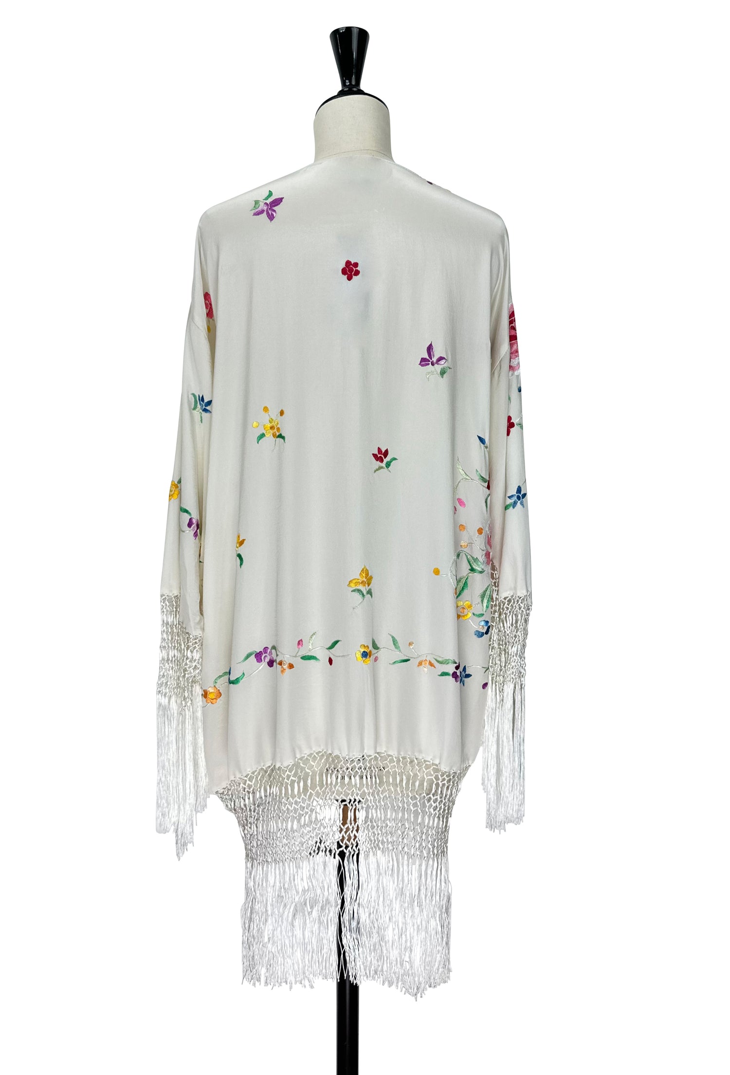 The Carmen Jacket – Ivory Embroidered Silk