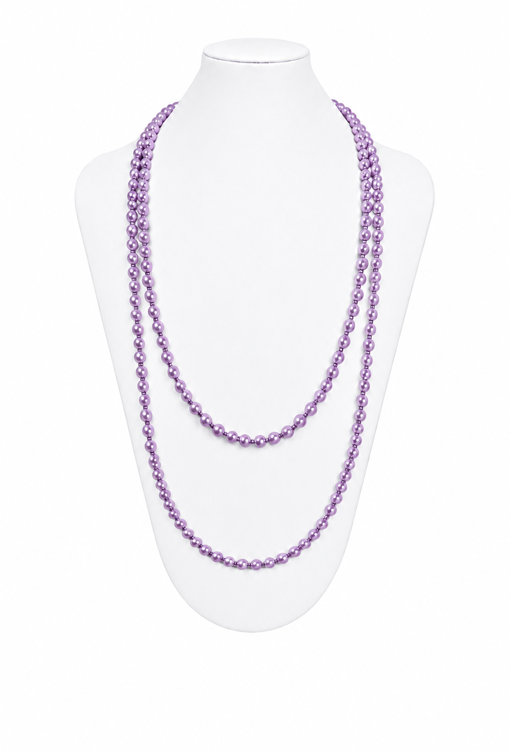 The Amélie Glass Pearl Sautoir – Amethyst
