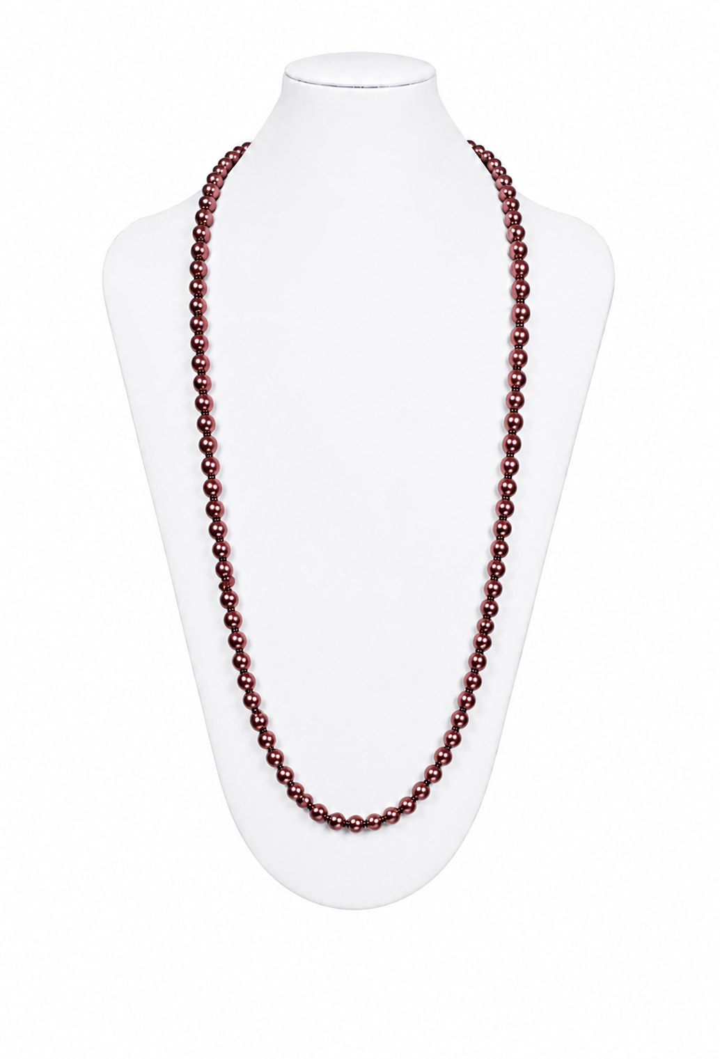 The Amélie Glass Pearl Sautoir – Cocoa