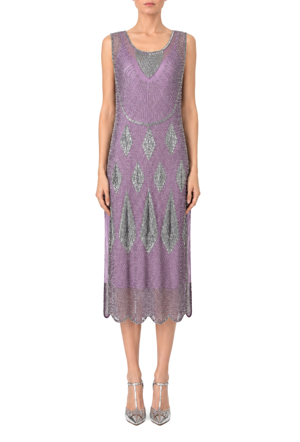 The Bijou Overlay - Plum Silver