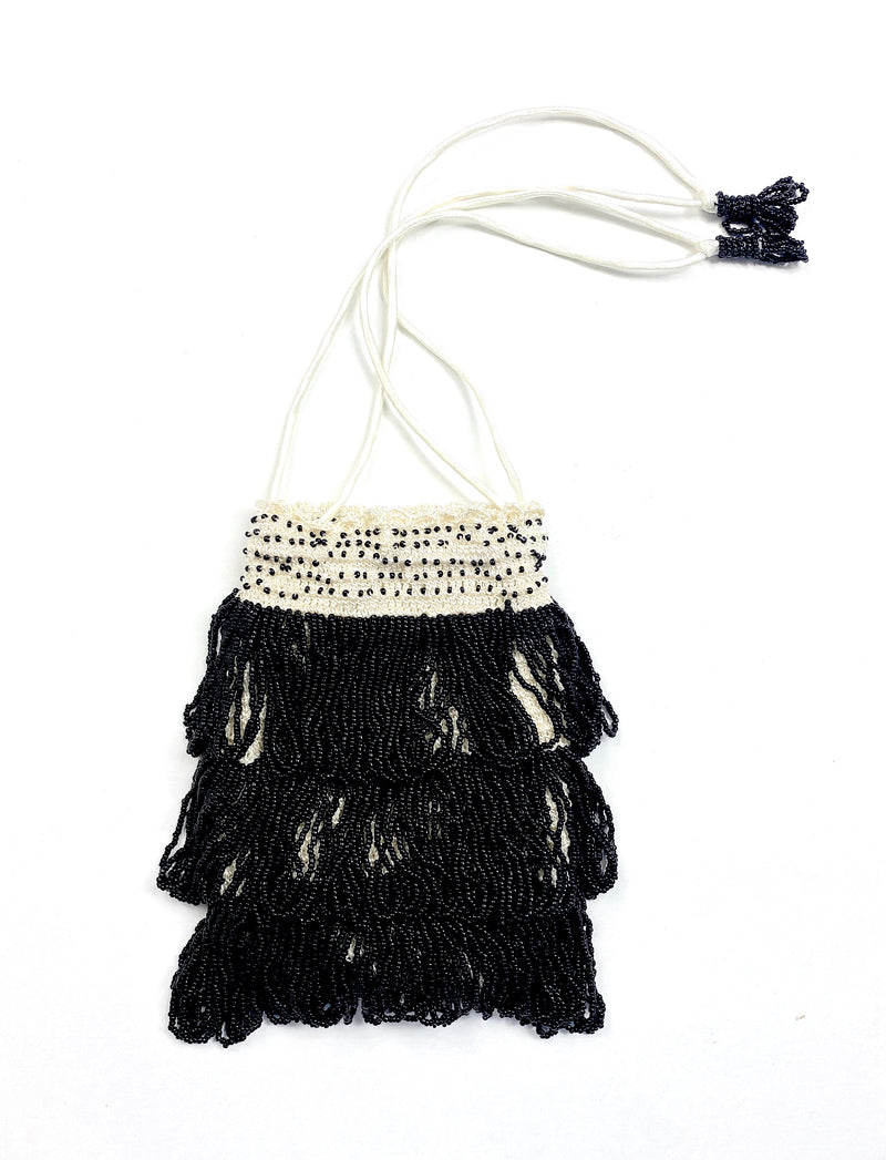 The Bonbon 1920's Pochette Bag - Crème Noir